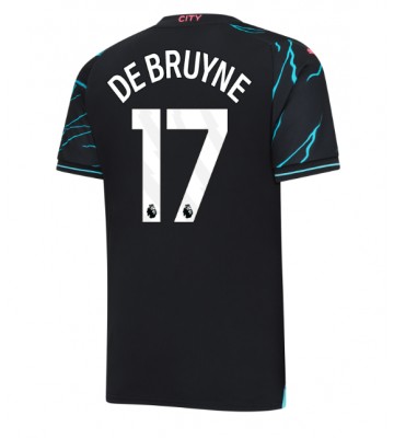 Lacne Muži Futbalové dres Manchester City Kevin De Bruyne #17 2023-24 Krátky Rukáv - Tretina